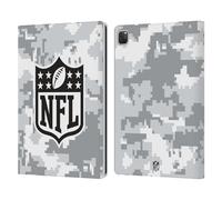 Head Case Designs Officially Licensed NFL Digital Camouflage Shield Leather Wallet Case Compatible With Apple iPad Pro 12.9 2020/2021/2022