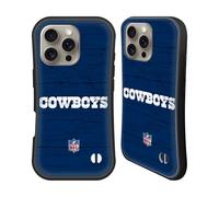 Head Case Designs Officially Licensed NFL Distressed Look Dallas Cowboys Logo Hybrid Case Compatible With Apple iPhone 16 Pro