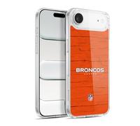 Head Case Designs Officially Licensed NFL Distressed Look Denver Broncos Logo Gel Case [Military Grade Protection] Compatible with Apple iPhone 17 Air and Compatible with MagSafe