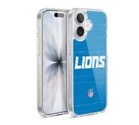 Head Case Designs Officially Licensed NFL Distressed Look Detroit Lions Logo Gel Case [Military Grade Protection] Compatible with Apple iPhone 17 and Compatible with MagSafe