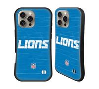 Head Case Designs Officially Licensed NFL Distressed Look Detroit Lions Logo Hybrid Case Compatible With Apple iPhone 16 Pro Max