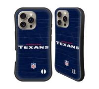 Head Case Designs Officially Licensed NFL Distressed Look Houston Texans Logo Hybrid Case Compatible With Apple iPhone 16 Pro