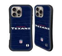 Head Case Designs Officially Licensed NFL Distressed Look Houston Texans Logo Hybrid Case Compatible With Apple iPhone 16 Pro Max