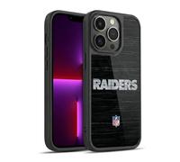 Head Case Designs Officially Licensed NFL Distressed Look Las Vegas Raiders Logo Gel Armour Case [Military Grade Protection] Compatible With Apple iPhone 13 Pro