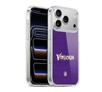 Head Case Designs Officially Licensed NFL Distressed Look Minnesota Vikings Logo Gel Case [Military Grade Protection] Compatible with Apple iPhone 17 Pro and Compatible with MagSafe