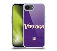 Head Case Designs Officially Licensed NFL Distressed Look Minnesota Vikings Logo Gel Case [Military Grade Protection] Compatible With Apple iPhone 16e