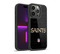 Head Case Designs Officially Licensed NFL Distressed Look New Orleans Saints Logo Gel Armour Case [Military Grade Protection] Compatible With Apple iPhone 14 Pro