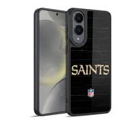 Head Case Designs Officially Licensed NFL Distressed Look New Orleans Saints Logo Gel Armour Case [Military Grade Protection] Compatible With Samsung Galaxy S25 Edge