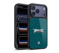 Head Case Designs Officially Licensed NFL Distressed Look Philadelphia Eagles Logo Gel Armour Case [Military Grade Protection] Compatible With Apple iPhone 17 Pro