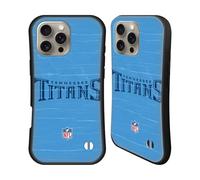 Head Case Designs Officially Licensed NFL Distressed Look Tennessee Titans Logo Hybrid Case Compatible With Apple iPhone 16 Pro Max