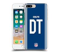 Head Case Designs Officially Licensed NFL DT Royal Indianapolis Colts Positions & Logo Hard Back Case Compatible With Apple iPhone 7 Plus/iPhone 8 Plus