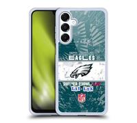 Head Case Designs Officially Licensed NFL Eagles All Wins 2025 Super Bowl LIX Champions Gel Case [Military Grade Protection] Compatible with Samsung Galaxy A16 5G and Compatible with MagSafe