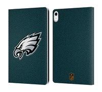 Head Case Designs Officially Licensed NFL Football Philadelphia Eagles Logo Leather Wallet Case Compatible With Apple iPad 10.9 2022/2025