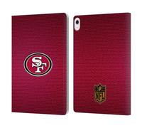 Head Case Designs Officially Licensed NFL Football San Francisco 49Ers Logo Leather Wallet Case Compatible With Apple iPad Air 13 2024/2025