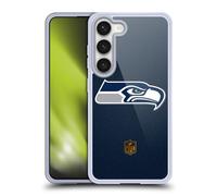 Head Case Designs Officially Licensed NFL Football Seattle Seahawks Logo Gel Case [Military Grade Protection] Compatible with Samsung Galaxy S23 5G and Compatible with MagSafe