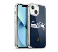Head Case Designs Officially Licensed NFL Football Seattle Seahawks Logo Soft Gel Case Compatible With Apple iPhone 13