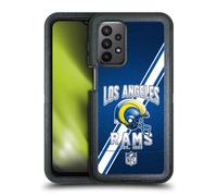 Head Case Designs Officially Licensed NFL Football Stripes 100th Los Angeles Rams Logo Art Ultra-Armoured Shockproof Case Compatible With Samsung Galaxy A23 / 5G (2022)