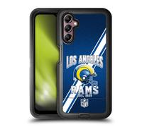 Head Case Designs Officially Licensed NFL Football Stripes 100th Los Angeles Rams Logo Art Ultra-Armoured Shockproof Case Compatible With Samsung Galaxy A14 5G