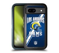 Head Case Designs Officially Licensed NFL Football Stripes 100th Los Angeles Rams Logo Art Ultra-Armoured Shockproof Case Compatible With Google Pixel 8a