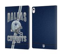 Head Case Designs Officially Licensed NFL Football Stripes Dallas Cowboys Logo Art Leather Wallet Case Compatible With Apple iPad Air 13 2024/2025