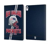 Head Case Designs Officially Licensed NFL Football Stripes New England Patriots Logo Art Leather Wallet Case Compatible With Apple iPad Air 13 2024/2025