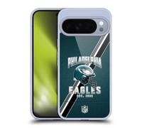Head Case Designs Officially Licensed NFL Football Stripes Philadelphia Eagles Logo Art Gel Case [Military Grade Protection] Compatible with Google Pixel 10 Pro XL and Compatible with MagSafe
