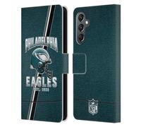 Head Case Designs Officially Licensed NFL Football Stripes Philadelphia Eagles Logo Art Leather Wallet Case Compatible With Samsung Galaxy A25 5G