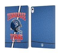 Head Case Designs Officially Licensed NFL Football Stripes Tennessee Titans Logo Art Leather Wallet Case Compatible With Apple iPad Air 13 2024/2025