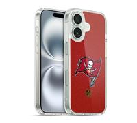 Head Case Designs Officially Licensed NFL Football Tampa Bay Buccaneers Logo Gel Case [Military Grade Protection] Compatible With Apple iPhone 16