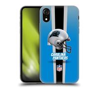 Head Case Designs Officially Licensed NFL Helmet Carolina Panthers Logo Gel Case [Military Grade Protection] Compatible With Apple iPhone XR