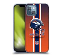Head Case Designs Officially Licensed NFL Helmet Denver Broncos Logo Gel Case [Military Grade Protection] Compatible With Apple iPhone 13