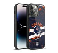 Head Case Designs Officially Licensed NFL Helmet Distressed Chicago Bears Logo Art Gel Armour Case [Military Grade Protection] Compatible With Apple iPhone 14 Pro Max