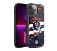 Head Case Designs Officially Licensed NFL Helmet Distressed Chicago Bears Logo Art Gel Armour Case [Military Grade Protection] Compatible With Apple iPhone 13 Pro Max