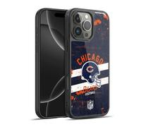 Head Case Designs Officially Licensed NFL Helmet Distressed Chicago Bears Logo Art Gel Armour Case [Military Grade Protection] Compatible With Apple iPhone 16 Pro Max