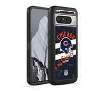 Head Case Designs Officially Licensed NFL Helmet Distressed Chicago Bears Logo Art Ultra-Armoured Shockproof Case [Military Grade Protection] Compatible With Google Pixel 8 Pro