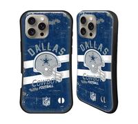 Head Case Designs Officially Licensed NFL Helmet Distressed Dallas Cowboys Logo Art Hybrid Case Compatible With Apple iPhone 16 Pro Max