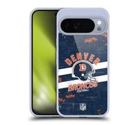 Head Case Designs Officially Licensed NFL Helmet Distressed Denver Broncos Logo Art Gel Case [Military Grade Protection] Compatible with Google Pixel 10 Pro XL and Compatible with MagSafe
