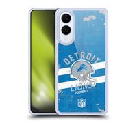 Head Case Designs Officially Licensed NFL Helmet Distressed Detroit Lions Logo Art Gel Case [Military Grade Protection] Compatible With Samsung Galaxy S25 Edge