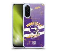 Head Case Designs Officially Licensed NFL Helmet Distressed Minnesota Vikings Logo Art Gel Case [Military Grade Protection] Compatible With Samsung Galaxy A36 5G