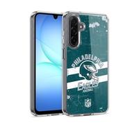 Head Case Designs Officially Licensed NFL Helmet Distressed Philadelphia Eagles Logo Art Gel Case [Military Grade Protection] Compatible With Samsung Galaxy A17 4G / 5G