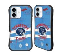 Head Case Designs Officially Licensed NFL Helmet Distressed Tennessee Titans Logo Art Hybrid Case Compatible With Apple iPhone 16