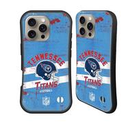 Head Case Designs Officially Licensed NFL Helmet Distressed Tennessee Titans Logo Art Hybrid Case Compatible With Apple iPhone 16 Pro
