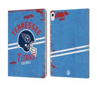 Head Case Designs Officially Licensed NFL Helmet Distressed Tennessee Titans Logo Art Leather Wallet Case Compatible With Apple iPad Air 13 2024/2025