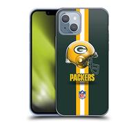 Head Case Designs Officially Licensed NFL Helmet Green Bay Packers Logo Gel Case [Military Grade Protection] Compatible With Apple iPhone 14
