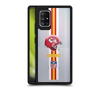 Head Case Designs Officially Licensed NFL Helmet Kansas City Chiefs Logo 2 Black Shockproof Dual Protection Case Compatible With Samsung Galaxy A71 5G (2020)
