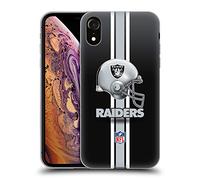 Head Case Designs Officially Licensed NFL Helmet Las Vegas Raiders Logo Gel Case [Military Grade Protection] Compatible With Apple iPhone XR