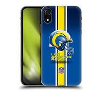 Head Case Designs Officially Licensed NFL Helmet Los Angeles Rams Logo Gel Case [Military Grade Protection] Compatible With Apple iPhone XR