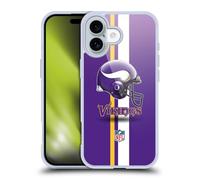 Head Case Designs Officially Licensed NFL Helmet Minnesota Vikings Logo Gel Case [Military Grade Protection] Compatible With Apple iPhone 16