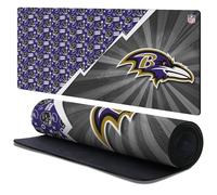 Head Case Designs Officially Licensed NFL Helmet Pattern Baltimore Ravens 37.4 x 15.75 x 0.16 inches (900 x 400 mm) - XL Gaming Office Desk PC Keyboard Mouse Mat Pad