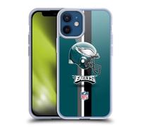Head Case Designs Officially Licensed NFL Helmet Philadelphia Eagles Logo Gel Case [Military Grade Protection] Compatible With Apple iPhone 12 Mini